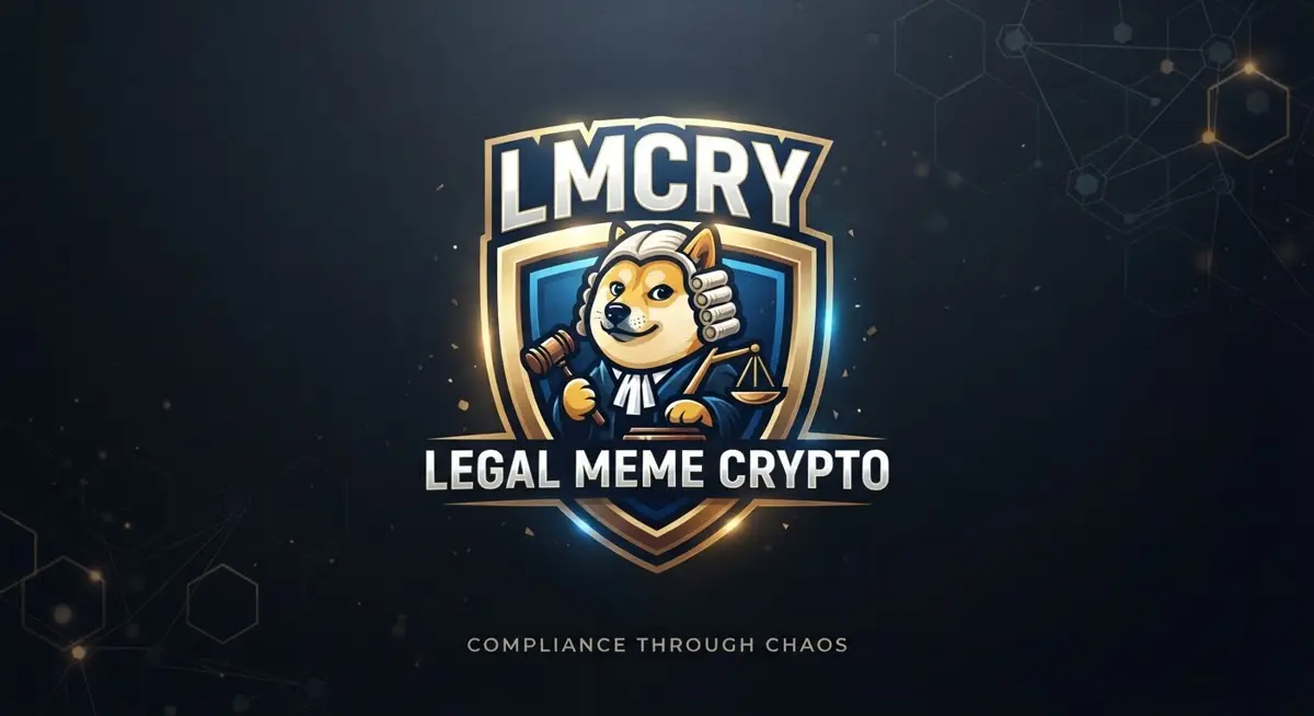LMCRY mascot: a Shiba Inu judge in a wig holding a gavel and the scales of justice